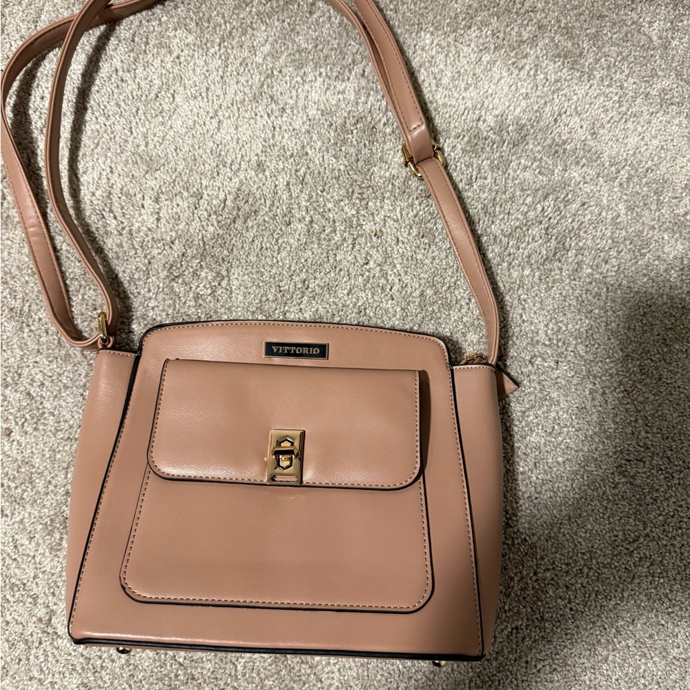 Vittorio Blush Crossbody Bag - Picture 2 of 5